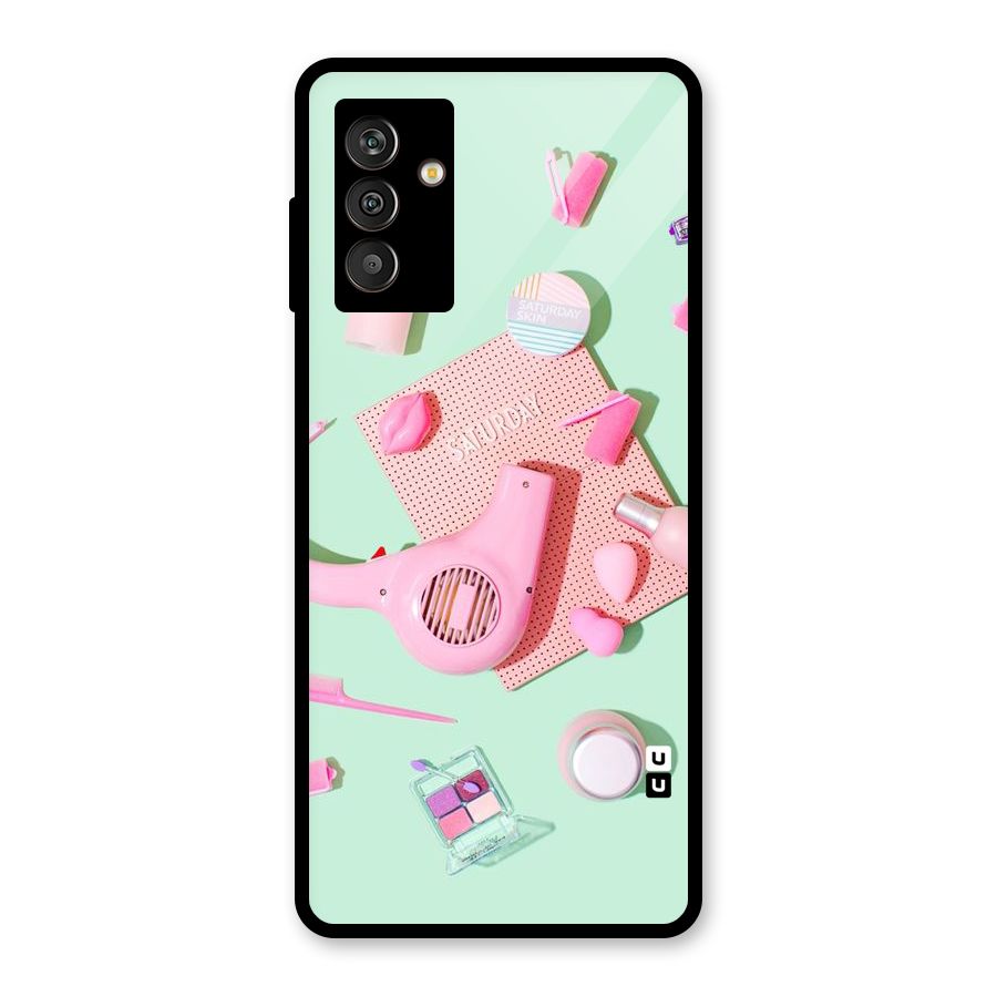 Night Out Slay Glass Back Case for Galaxy M13