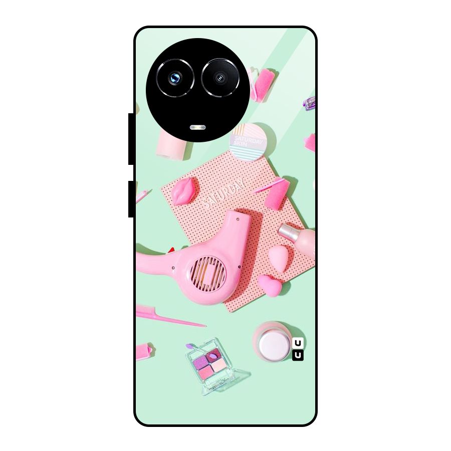 Night Out Slay Glass Back Case for Realme 11X