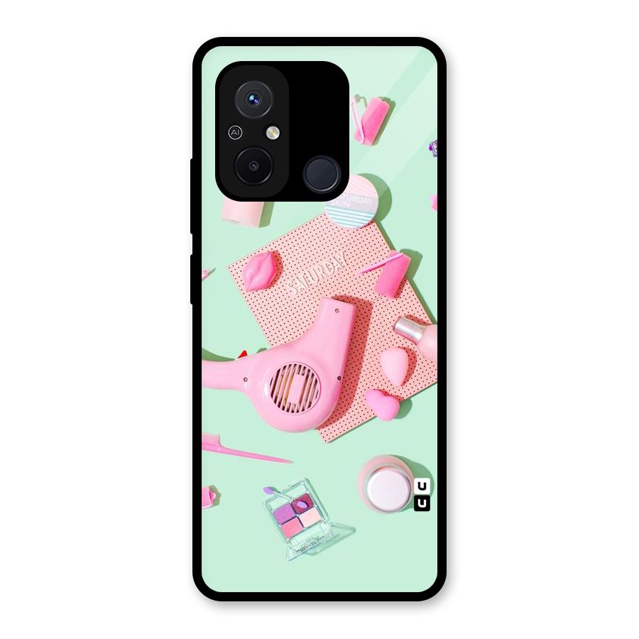 Night Out Slay Glass Back Case for Redmi 12C