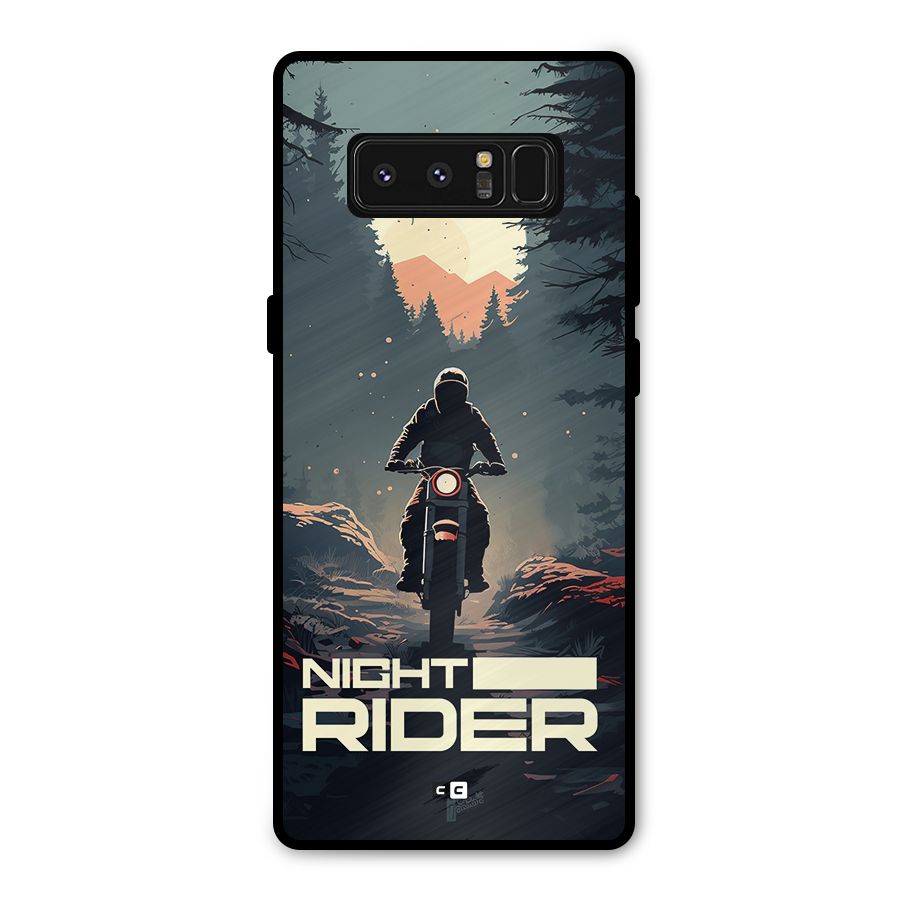 Night Rider Metal Back Case for Galaxy Note 8
