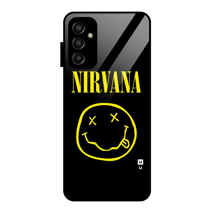 Nirvana Smiley Glass Back Case for Galaxy F13