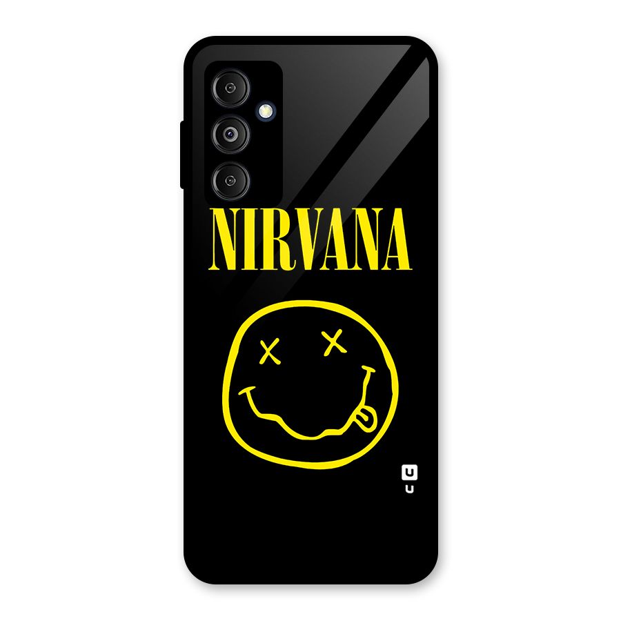 Nirvana Smiley Glass Back Case for Galaxy M14 5G