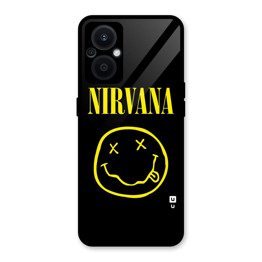 Nirvana Smiley Glass Back Case for Oppo F21s Pro 5G
