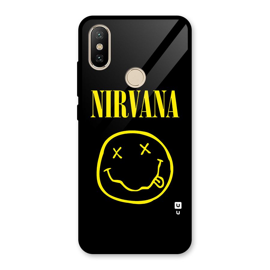 Nirvana Smiley Glass Back Case for Redmi A2