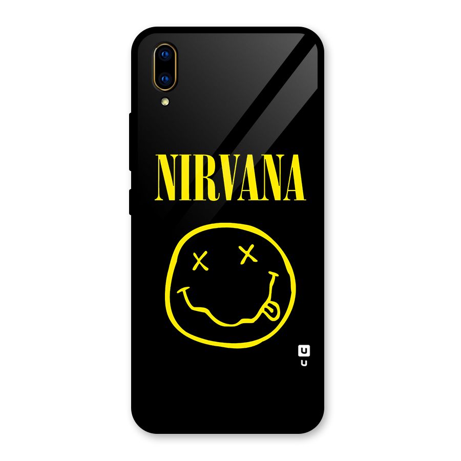 Nirvana Smiley Glass Back Case for Vivo V11 Pro