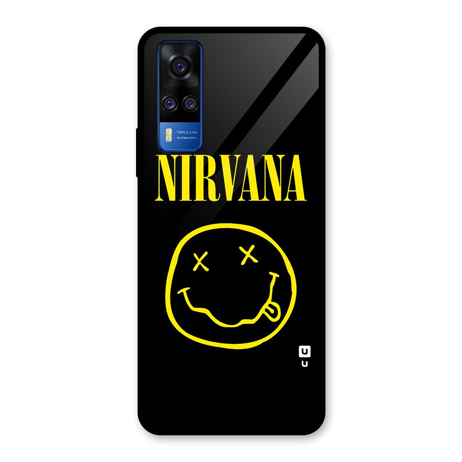 Nirvana Smiley Glass Back Case for Vivo Y31