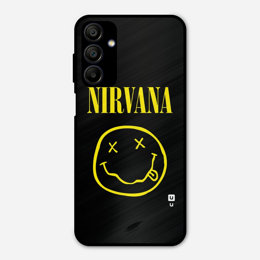 Nirvana Smiley Metal Back Case for Galaxy A15 5G