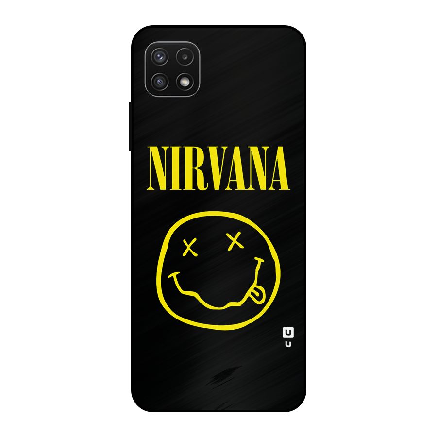 Nirvana Smiley Metal Back Case for Galaxy A22 5G