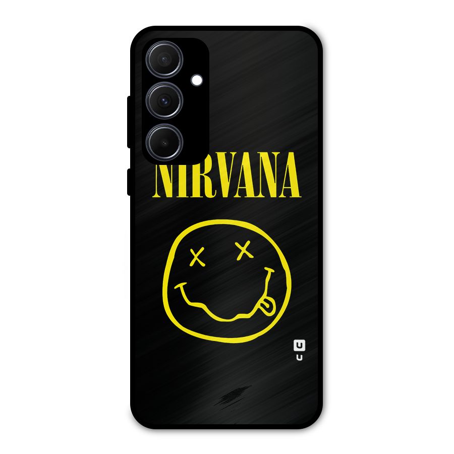 Nirvana Smiley Metal Back Case for Galaxy A35