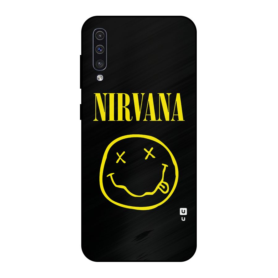 Nirvana Smiley Metal Back Case for Galaxy A50