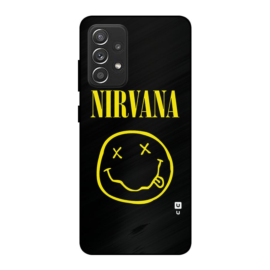 Nirvana Smiley Metal Back Case for Galaxy A52s 5G