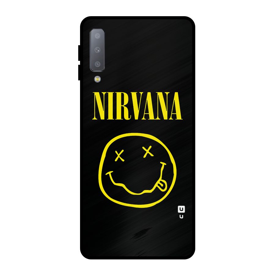 Nirvana Smiley Metal Back Case for Galaxy A7 (2018)