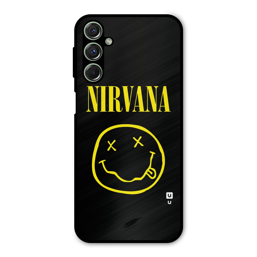 Nirvana Smiley Metal Back Case for Galaxy F34