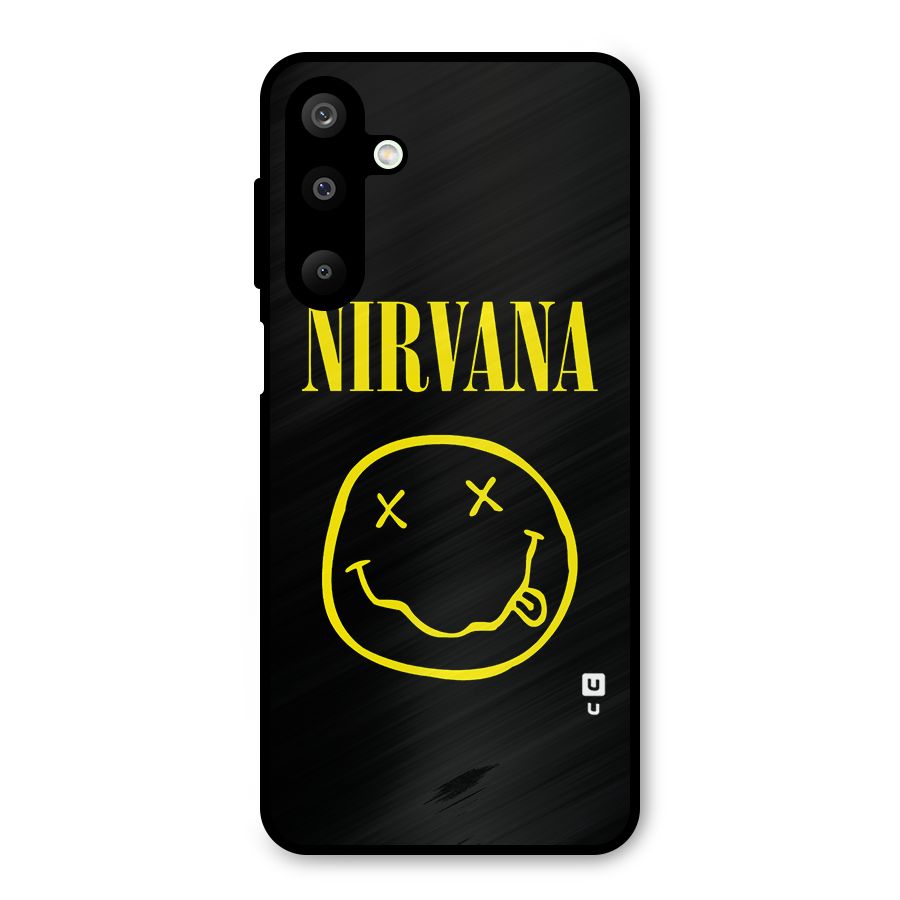 Nirvana Smiley Metal Back Case for Galaxy M16