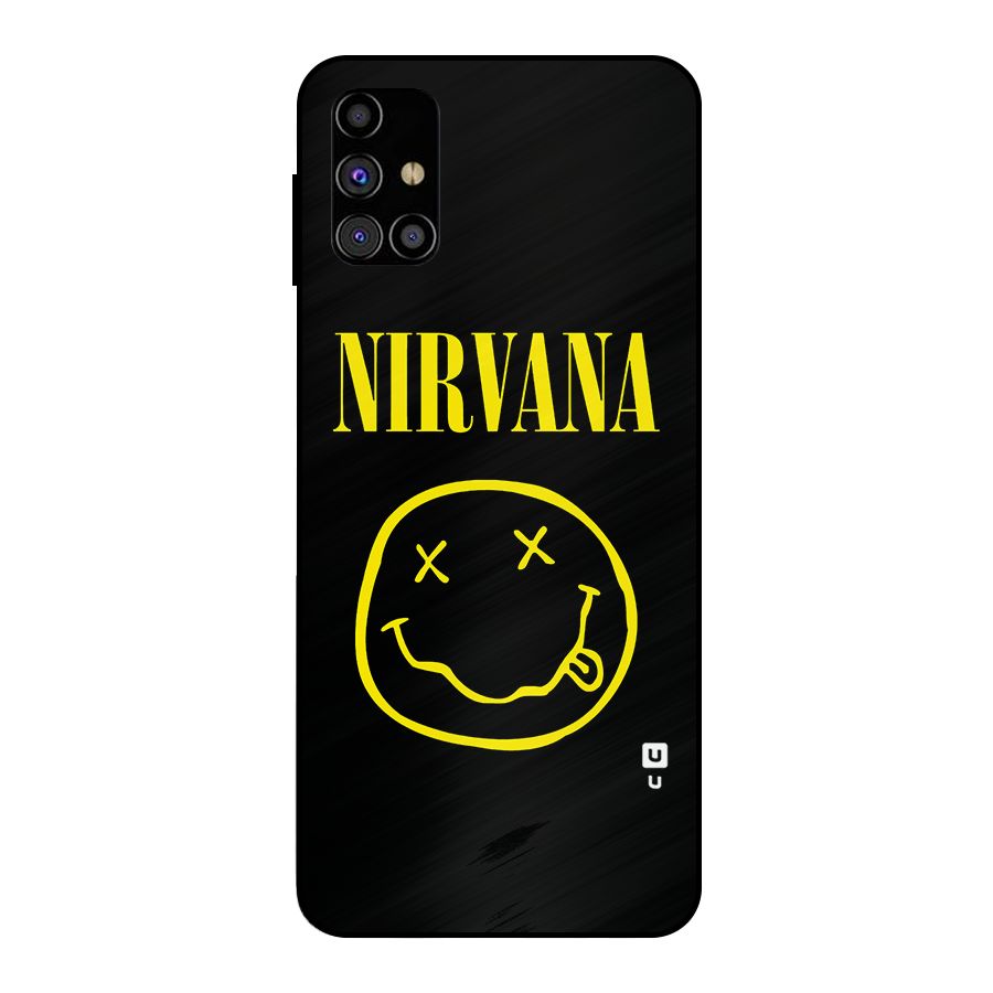 Nirvana Smiley Metal Back Case for Galaxy M31s