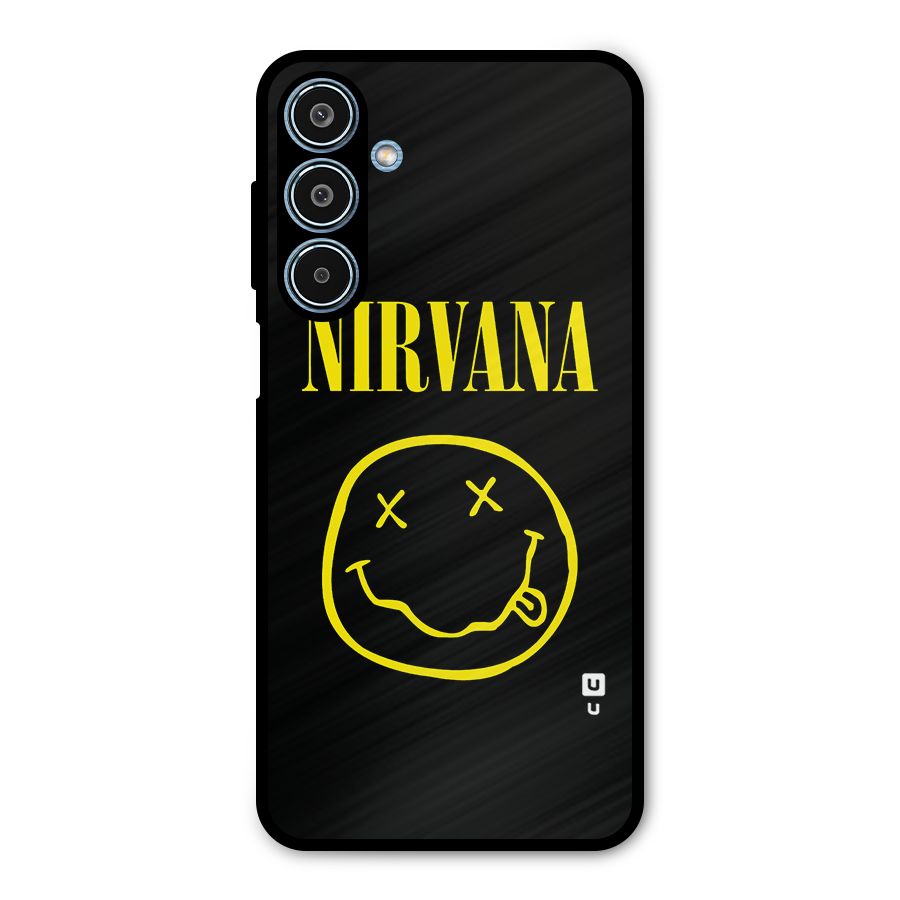 Nirvana Smiley Metal Back Case for Galaxy M35
