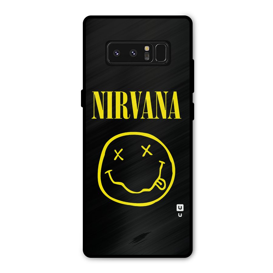 Nirvana Smiley Metal Back Case for Galaxy Note 8