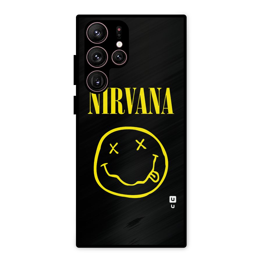 Nirvana Smiley Metal Back Case for Galaxy S22 Ultra 5G