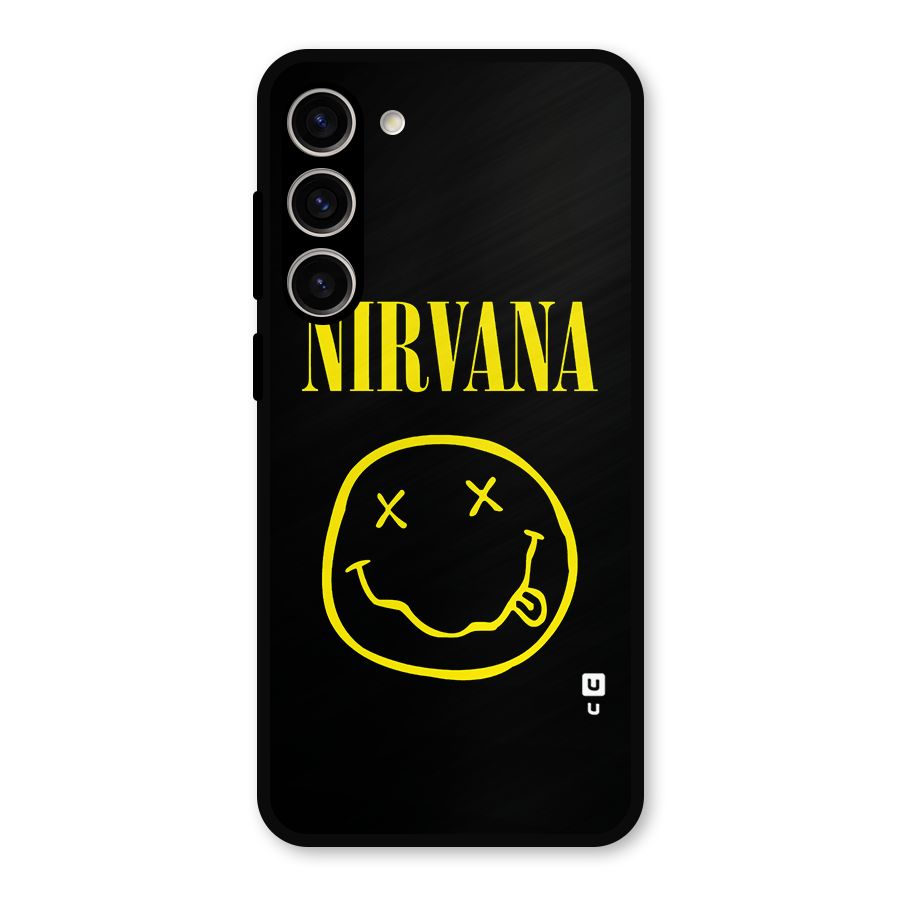 Nirvana Smiley Metal Back Case for Galaxy S23 Plus