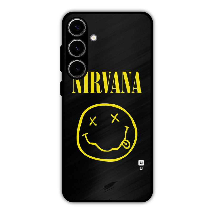 Nirvana Smiley Metal Back Case for Galaxy S24 Plus