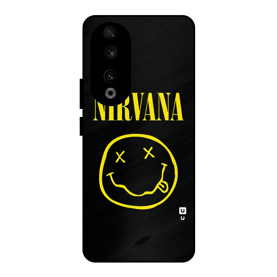 Nirvana Smiley Metal Back Case for Honor 90