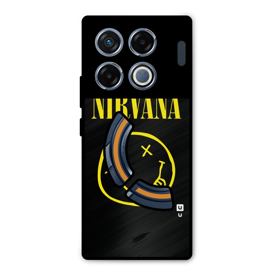 Nirvana Smiley Metal Back Case for Infinix GT 20 Pro