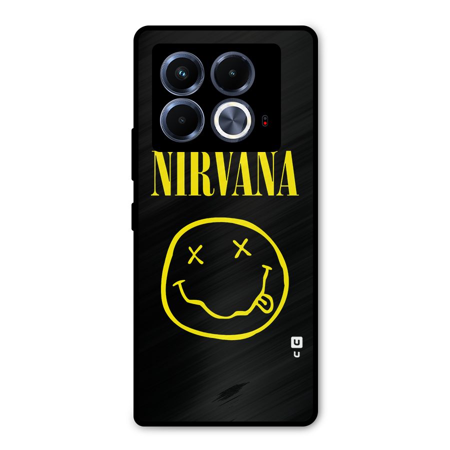 Nirvana Smiley Metal Back Case for Infinix Note 40 5G