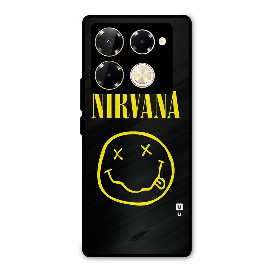 Nirvana Smiley Metal Back Case for Infinix Note 40 Pro Plus