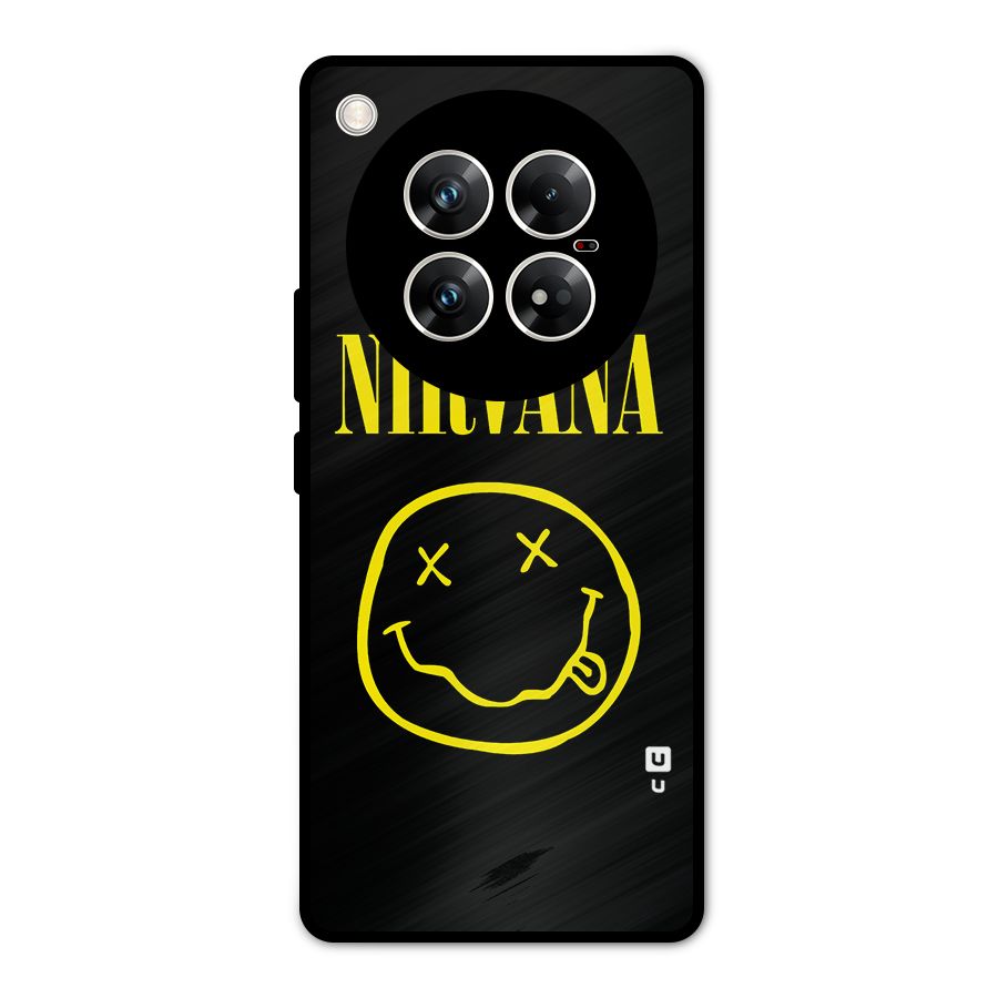 Nirvana Smiley Metal Back Case for Infinix Zero 40 5G
