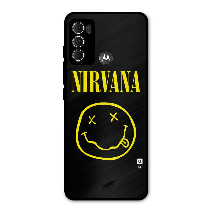 Nirvana Smiley Metal Back Case for Moto G60