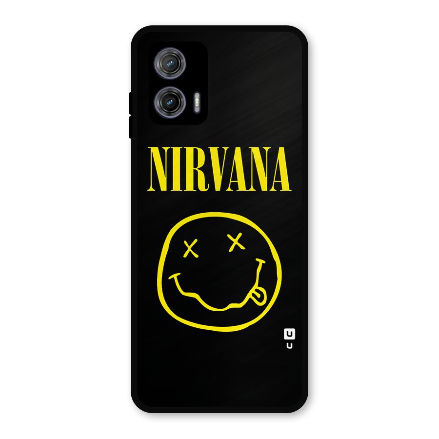 Nirvana Smiley Metal Back Case for Moto G73