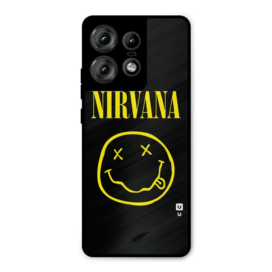 Nirvana Smiley Metal Back Case for Motorola Edge 50 Pro