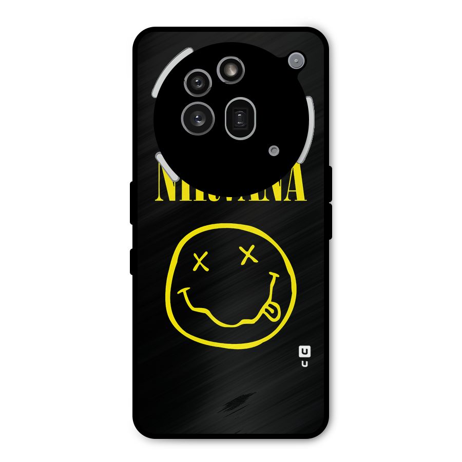 Nirvana Smiley Metal Back Case for Nothing Phone 3a Pro