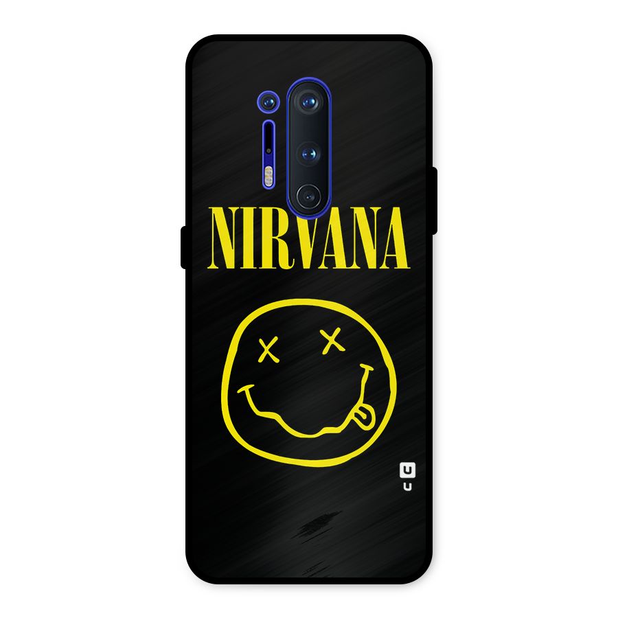 Nirvana Smiley Metal Back Case for OnePlus 8 Pro