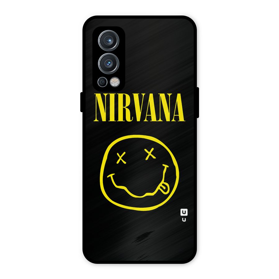 Nirvana Smiley Metal Back Case for OnePlus Nord 2 5G
