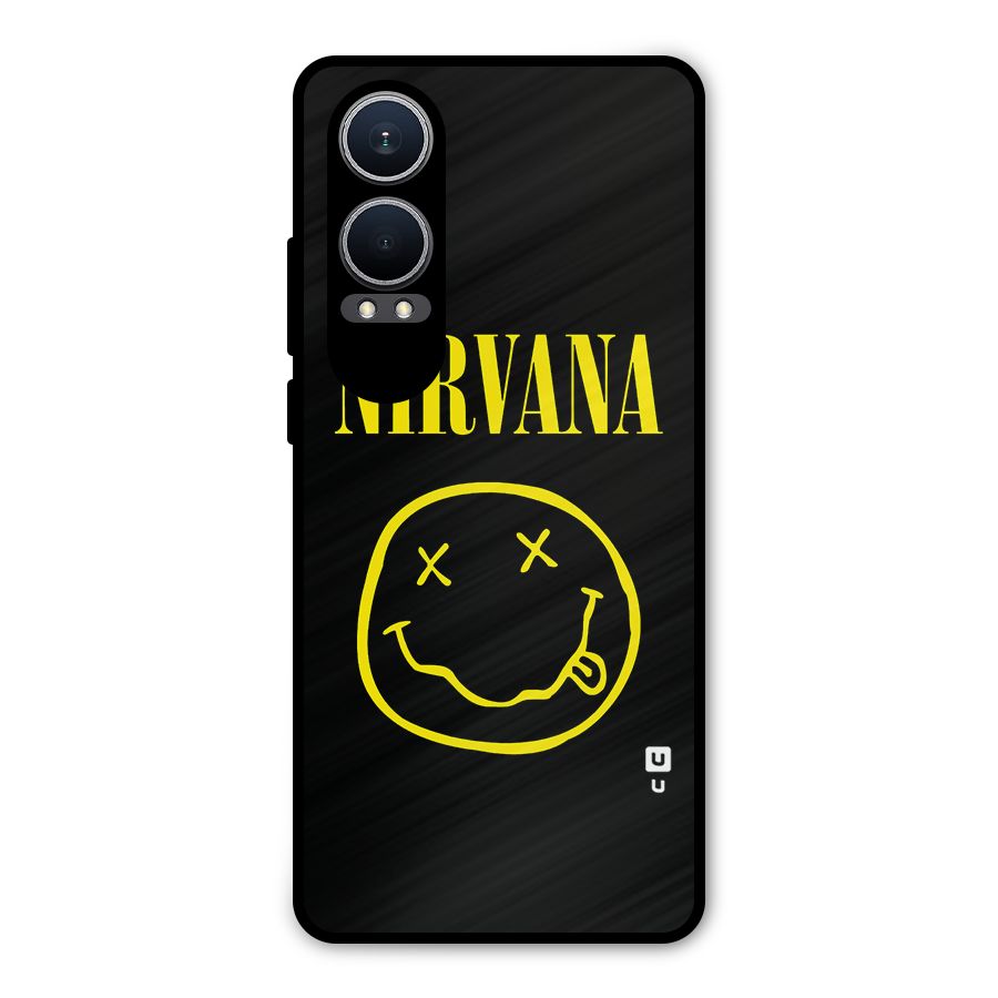 Nirvana Smiley Metal Back Case for OnePlus Nord CE4 Lite