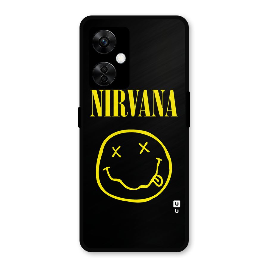 Nirvana Smiley Metal Back Case for OnePlus Nord CE 3 Lite