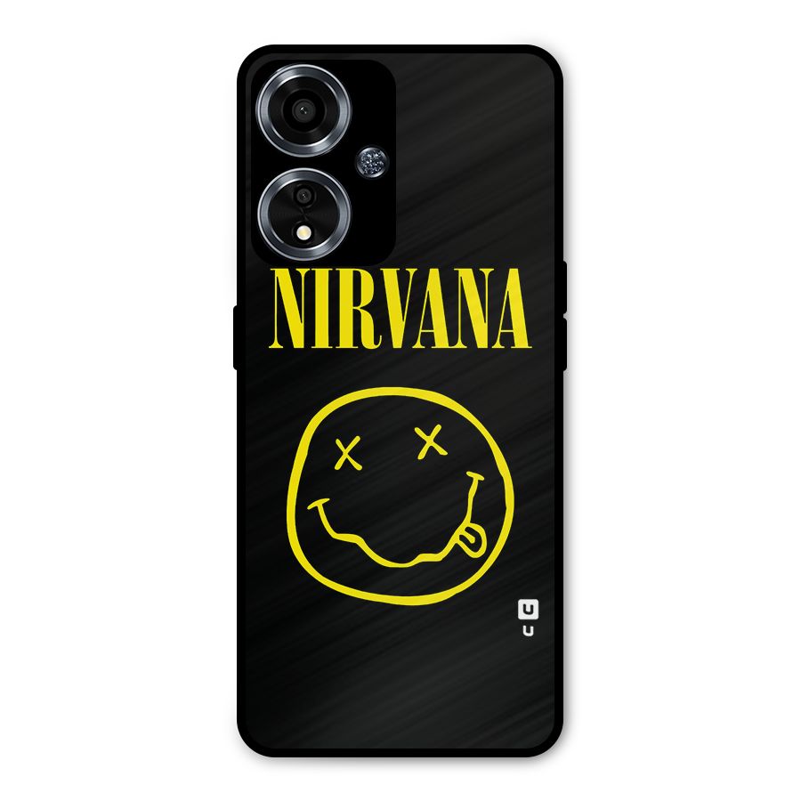 Nirvana Smiley Metal Back Case for Oppo A59