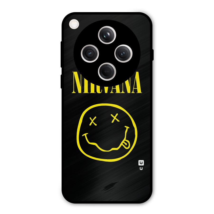 Nirvana Smiley Metal Back Case for Oppo Find X8