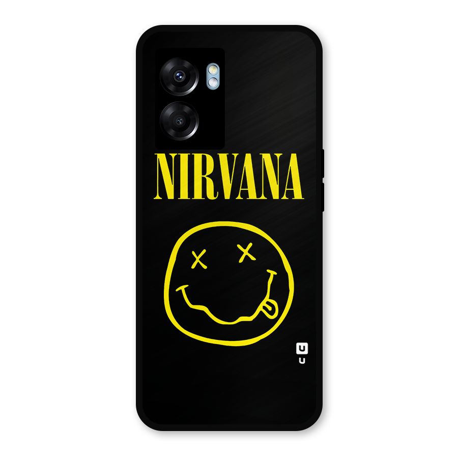 Nirvana Smiley Metal Back Case for Oppo K10 (5G)