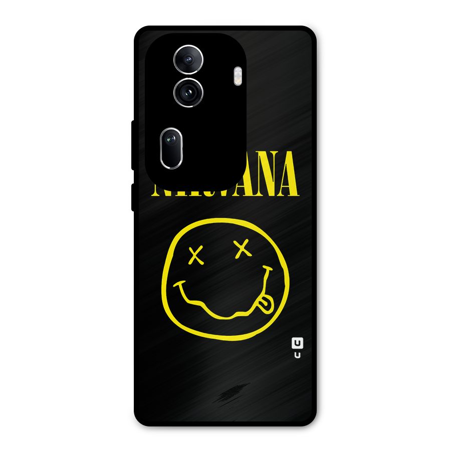 Nirvana Smiley Metal Back Case for Oppo Reno11 Pro 5G