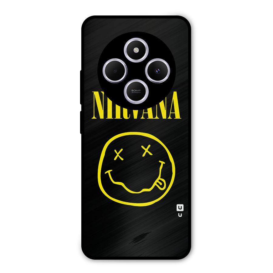 Nirvana Smiley Metal Back Case for Poco C75 5G