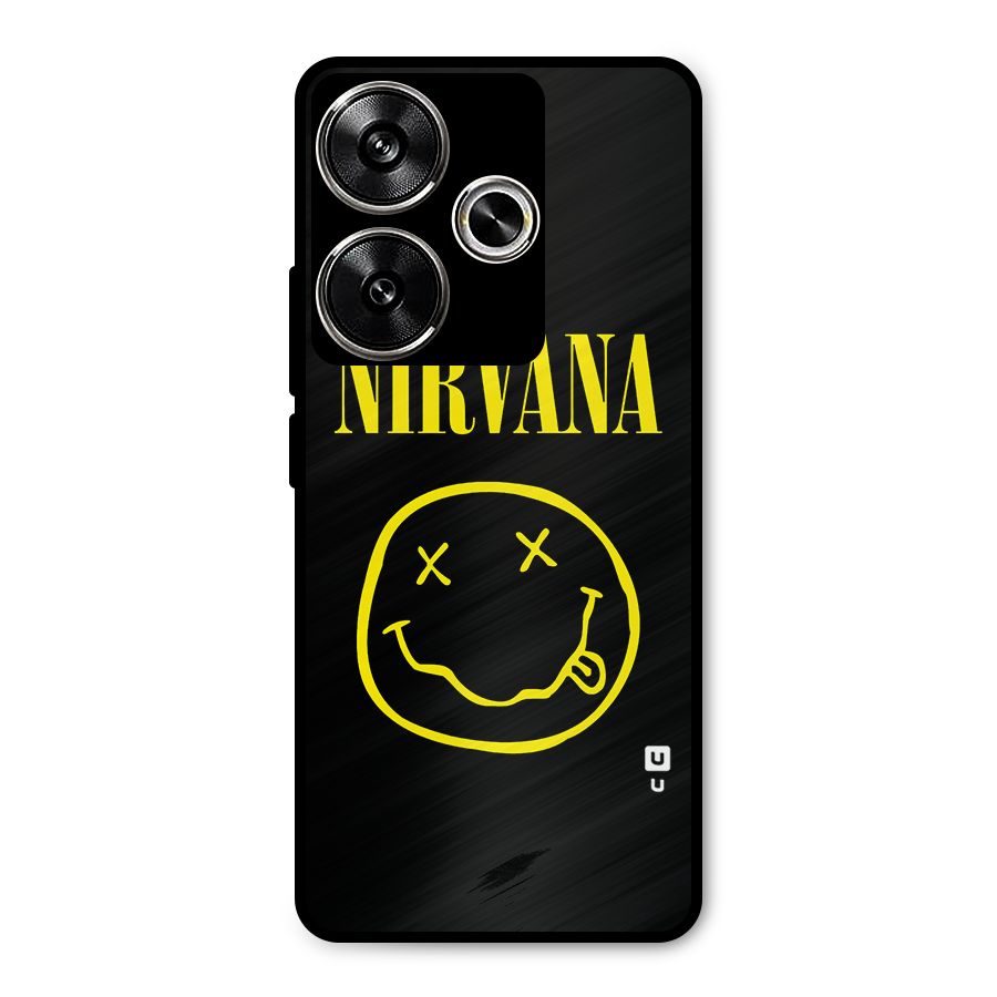 Nirvana Smiley Metal Back Case for Poco F6