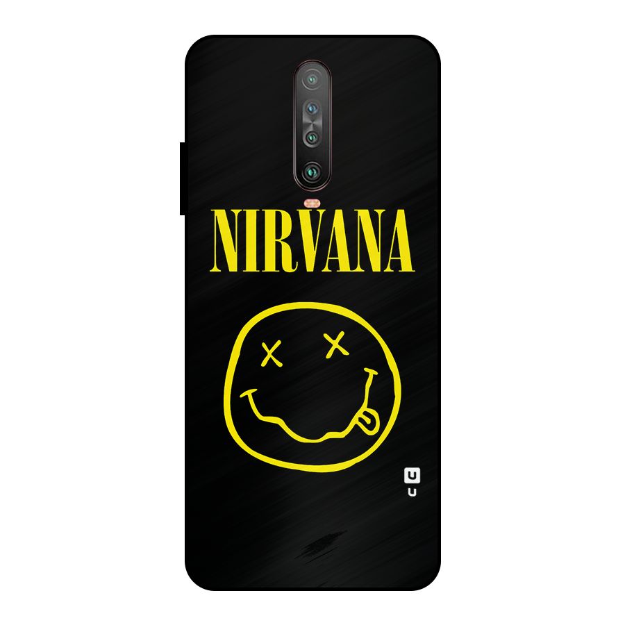 Nirvana Smiley Metal Back Case for Poco X2