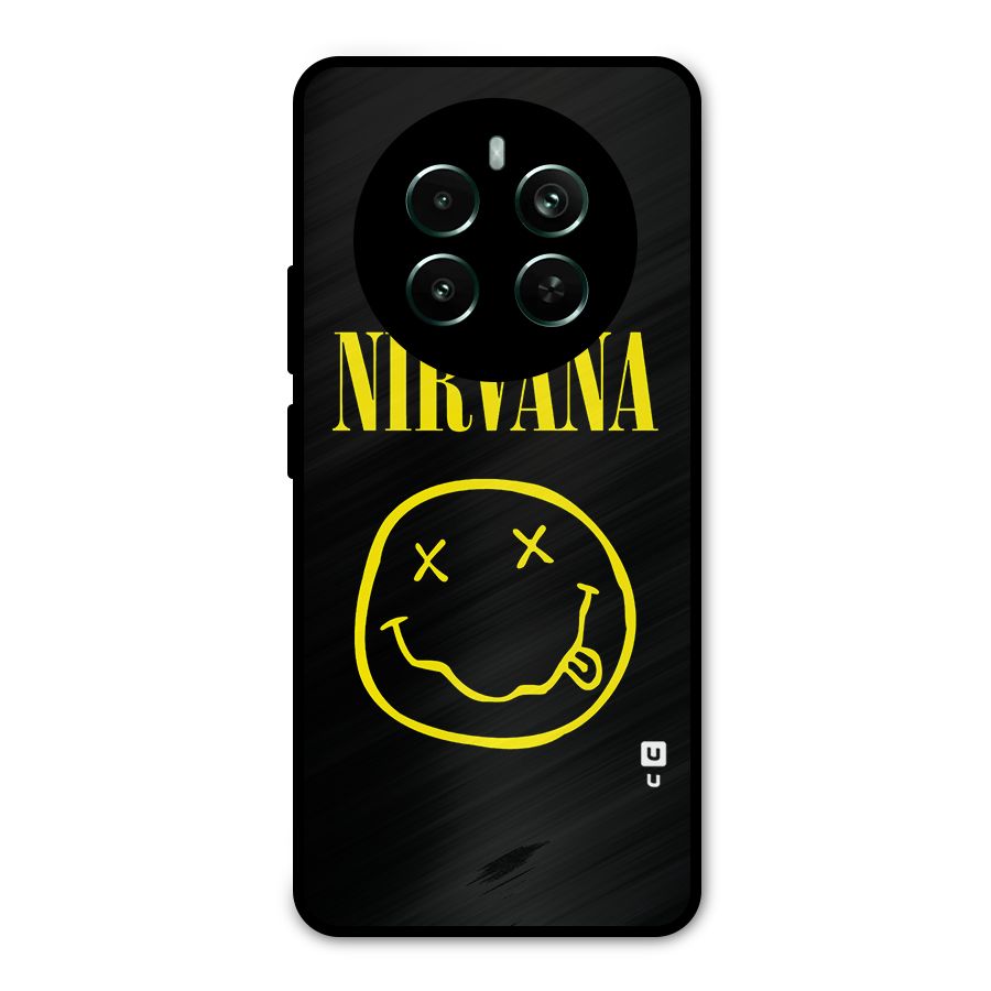 Nirvana Smiley Metal Back Case for Realme 12 Plus