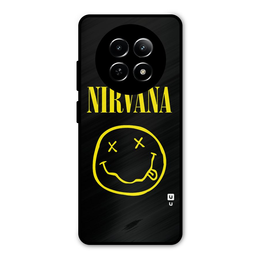 Nirvana Smiley Metal Back Case for Realme 12x 5G