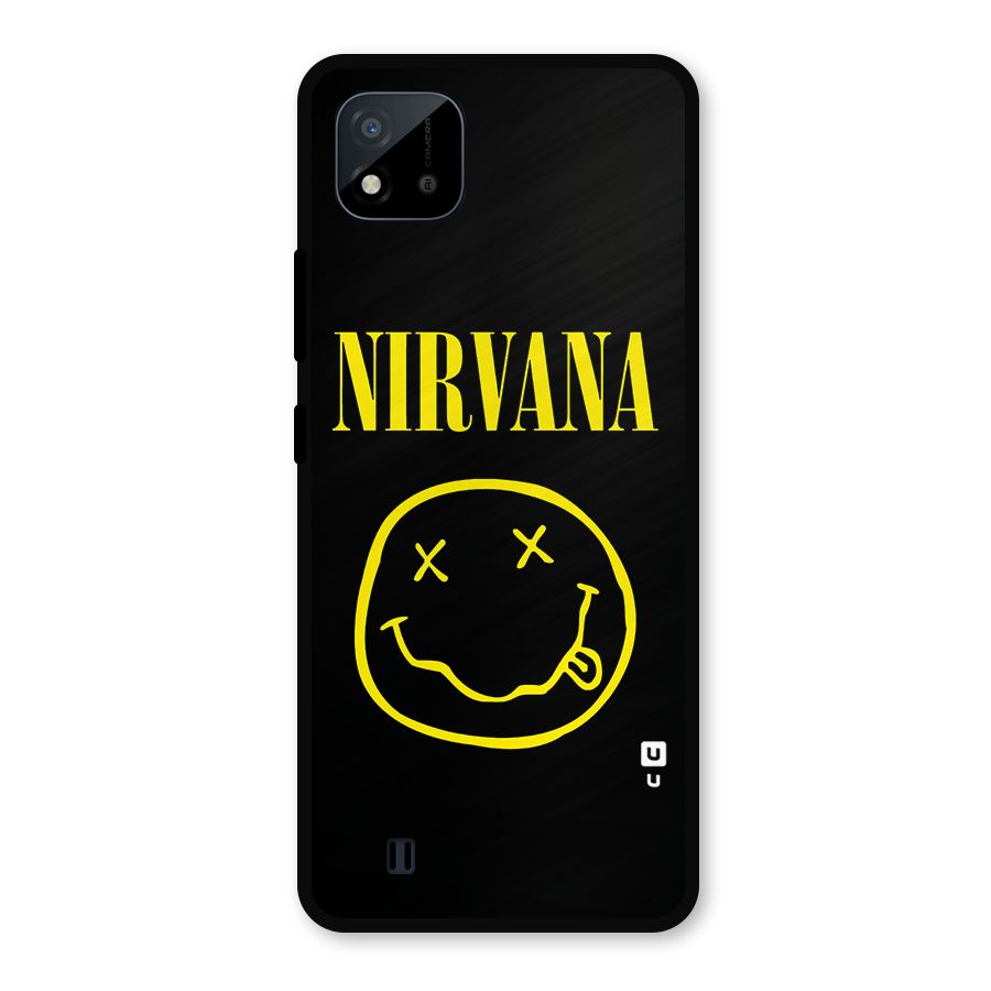 Nirvana Smiley Metal Back Case for Realme C11 2021