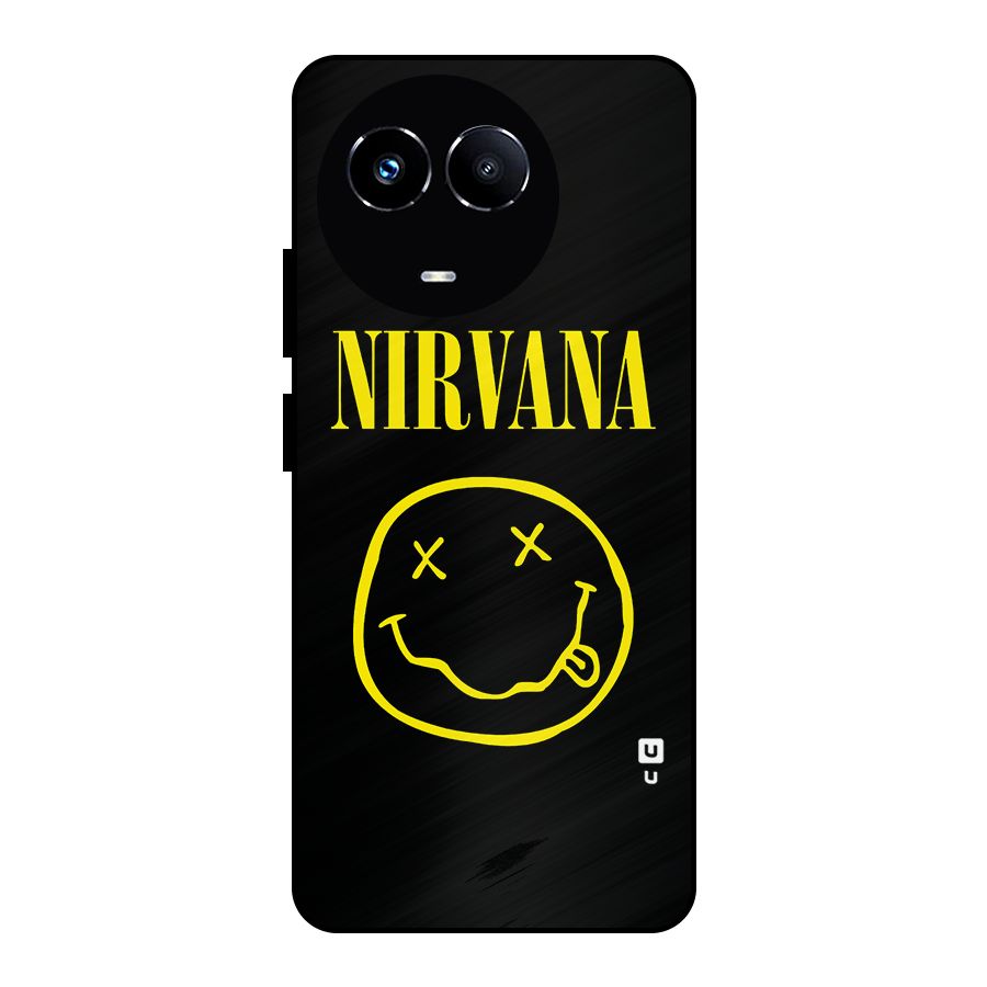 Nirvana Smiley Metal Back Case for Realme Narzo 60X