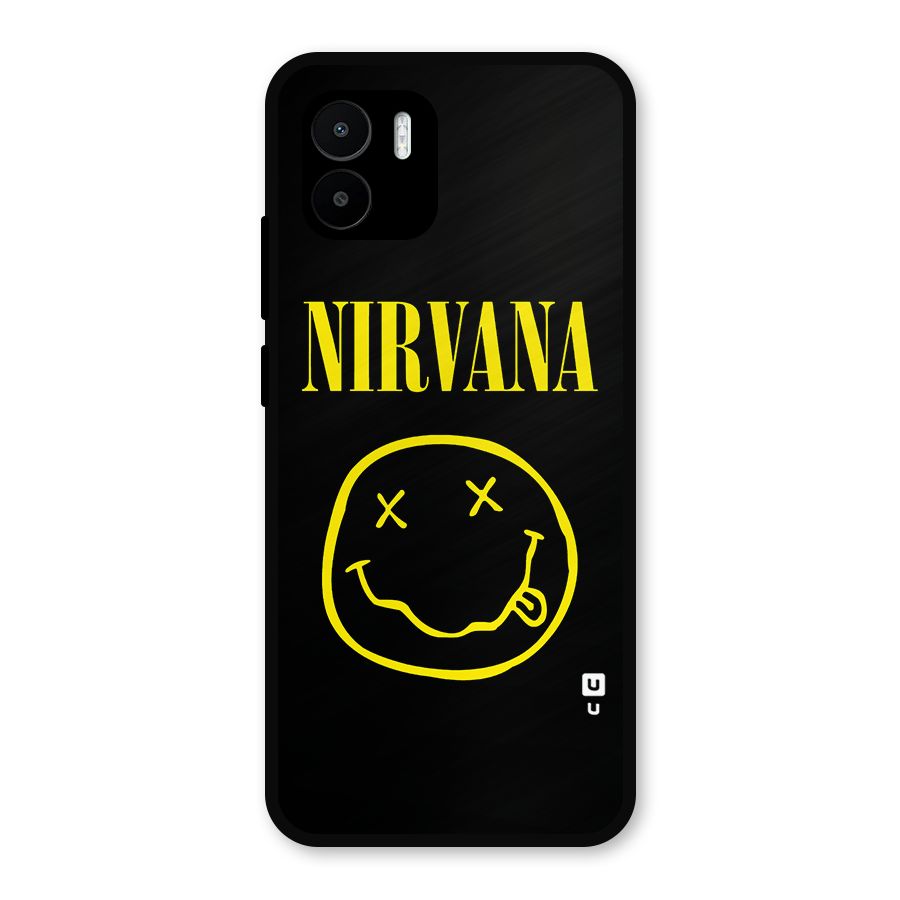 Nirvana Smiley Metal Back Case for Redmi A2