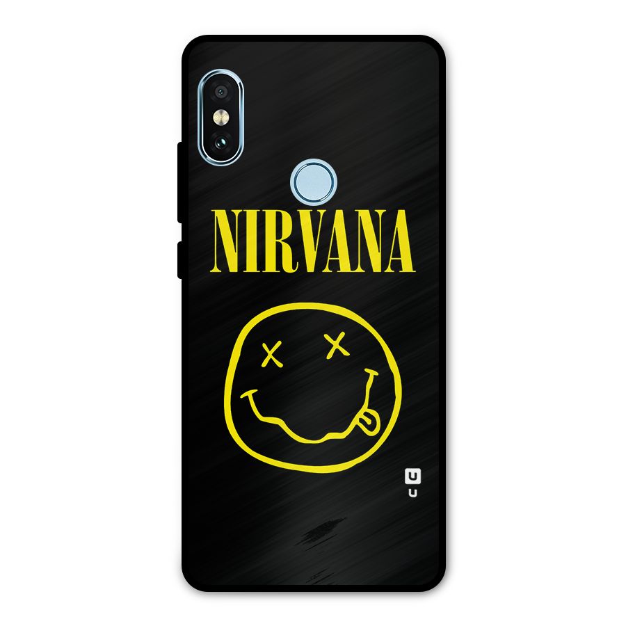 Nirvana Smiley Metal Back Case for Redmi Note 5 Pro